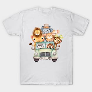 Watercolor Baby Animal Safari #1 T-Shirt